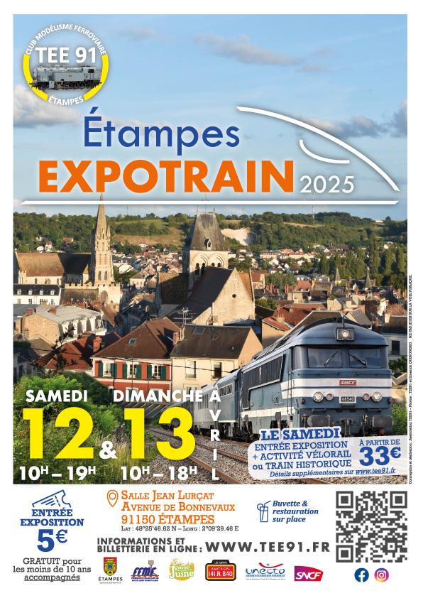 Affiche etampes expotrain 2025